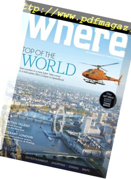 Where London – February 2016 Cover