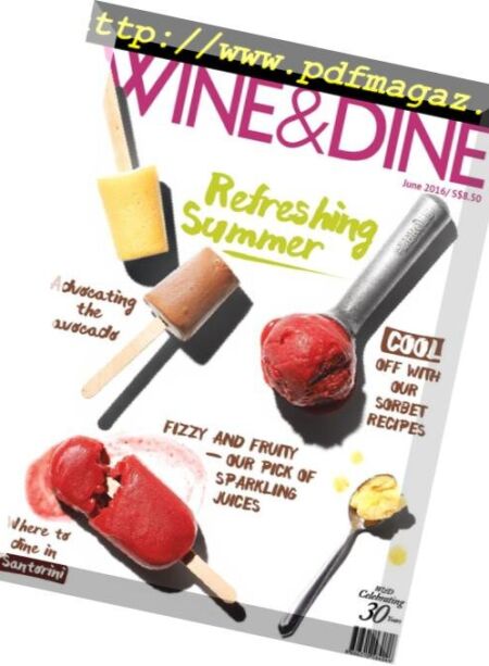 Wine & Dine – June 2016 Cover