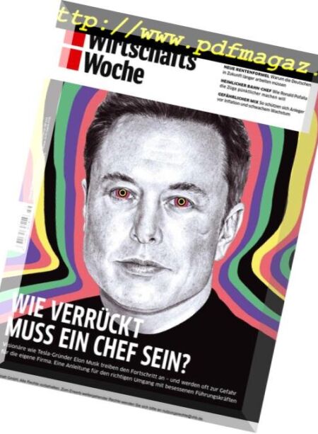 Wirtschaftswoche – 01 September 2018 Cover