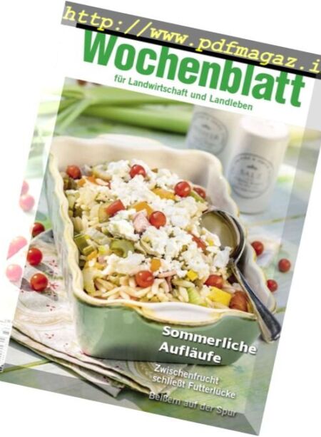 Wochenblatt – 07 August 2018 Cover