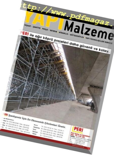 Yapi Malzeme – Mart 2016 Cover