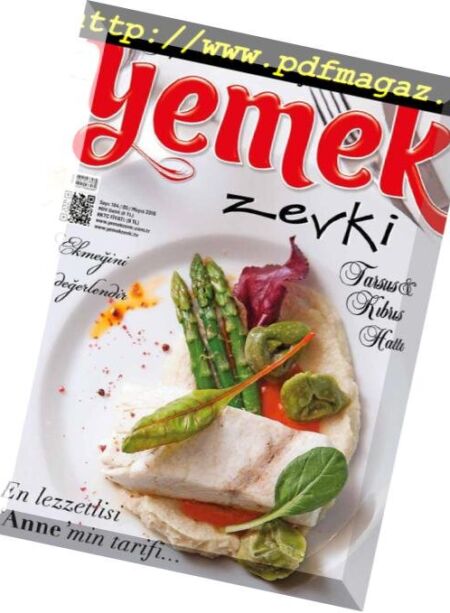Yemek Zevki – Mayis 2016 Cover
