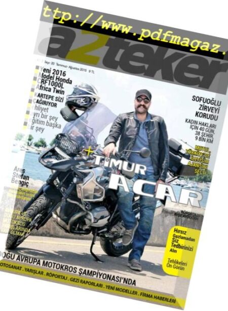 A2Teker – Mayis 2015 Cover