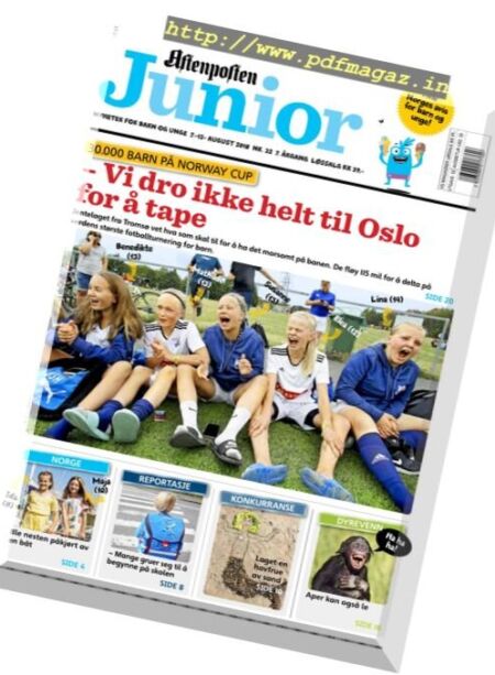 Aftenposten Junior – 07 august 2018 Cover