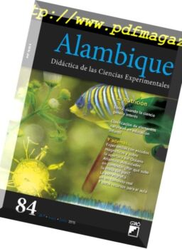 Alambique. Didactica de las Cc Experimentales – abril 2016