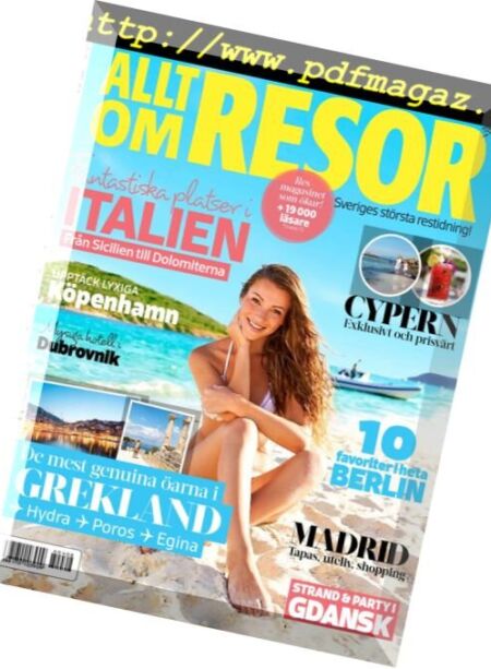 Allt om resor – april 2016 Cover