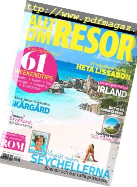 Allt om resor – augusti 2016 Cover