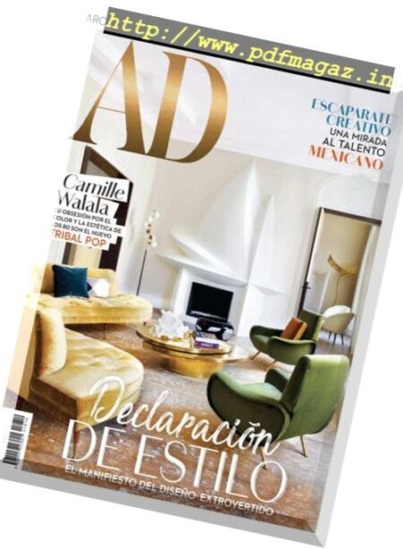 Architectural Digest Mexico – octubre 2018 Cover