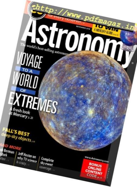 Astronomy – November 2018 Cover