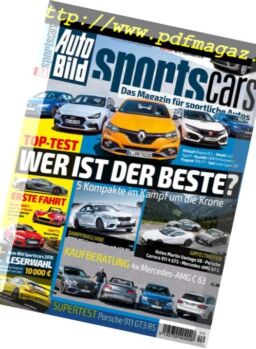 Auto Bild Sportscars – September 2018