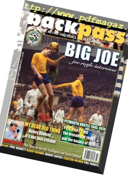 Backpass Magazine – July 2018 Cover