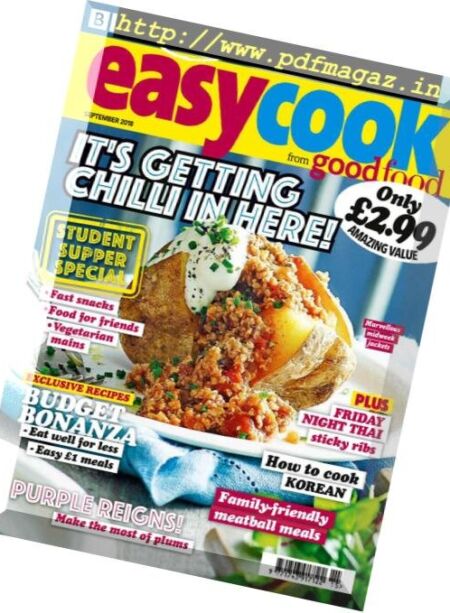 BBC Easy Cook UK – September 2018 Cover