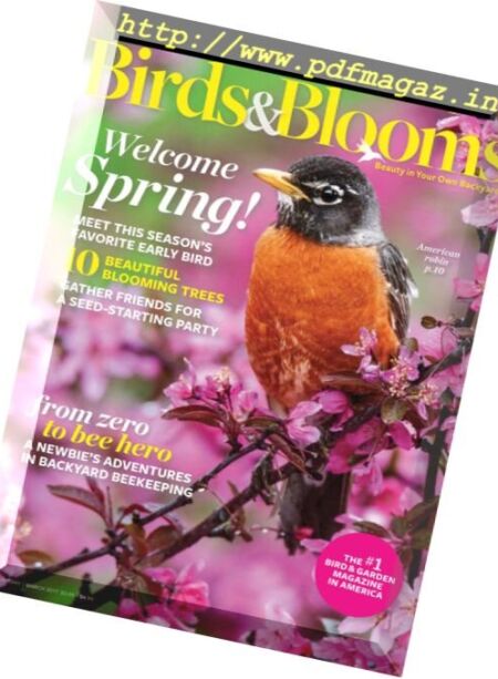 Birds & Blooms – March-April 2017 Cover