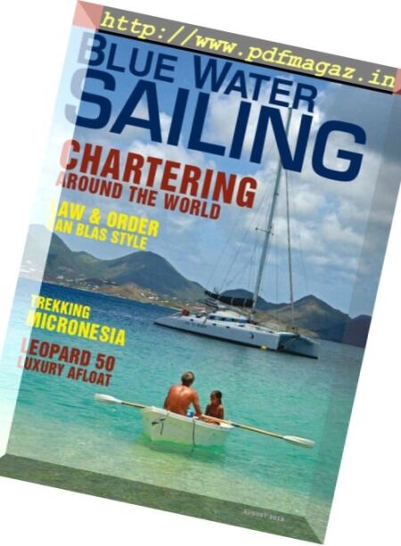 Blue Water Sailing – August 2018 Cover