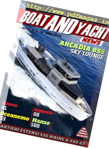 Boat and Yacht News – Eylul 2016 Cover
