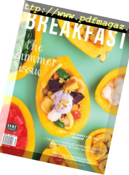 Breakfast – March-April 2016 Cover