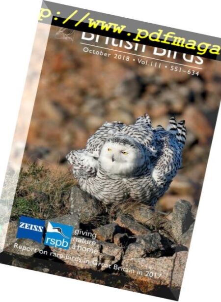 British Birds – October 2018 Cover