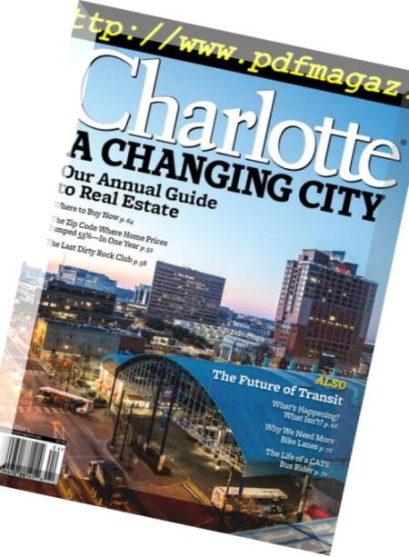 Charlotte Magazine – April 2016 Cover