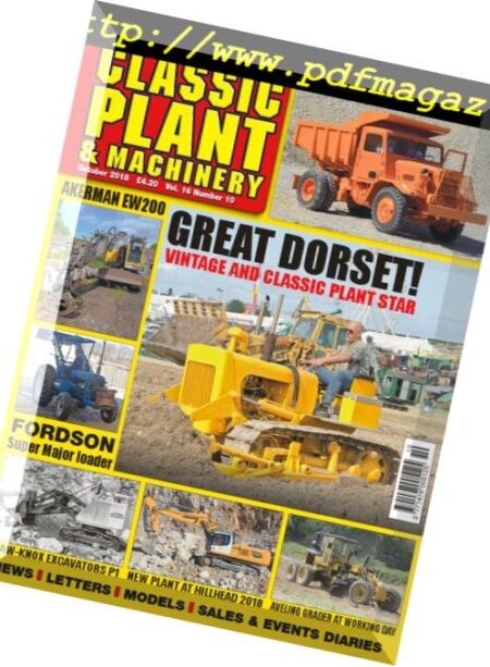 Classic Plant & Machinery – October 2018 Cover
