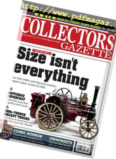Collectors Gazette – September 2018 Cover