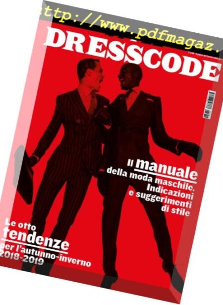 Corriere della Sera Style Dresscode – settembre 2018 Cover