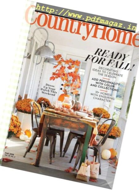 Country Home – August 2018 Cover