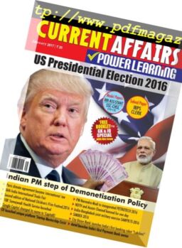 Current Affairs Power Learning – December 2016