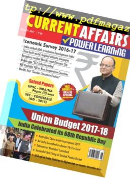 Current Affairs Power Learning – March 2017