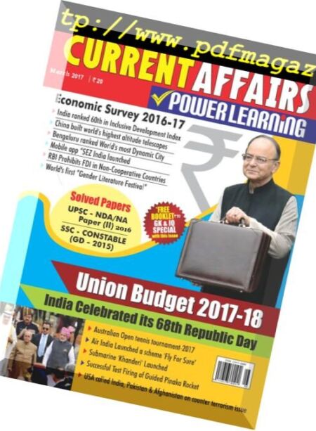 Current Affairs Power Learning – March 2017 Cover