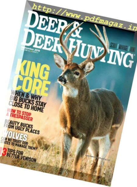 Deer & Deer Hunting – September 2018 Cover