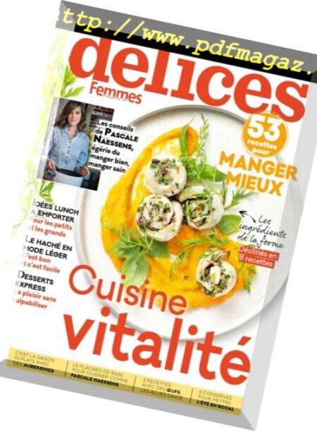 Delices de Femmes d’Aujourd’hui – Aout 2018 Cover