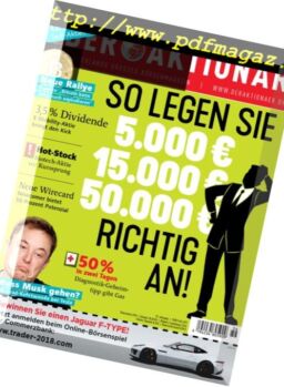 Der Aktionar – 31 August 2018