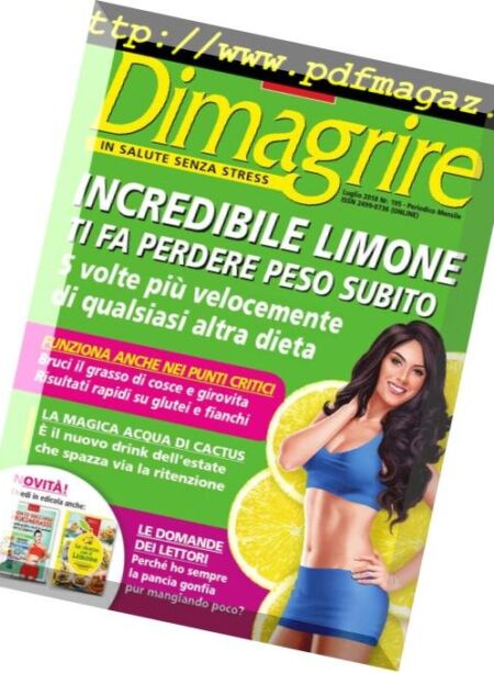Dimagrire – Luglio 2018 Cover