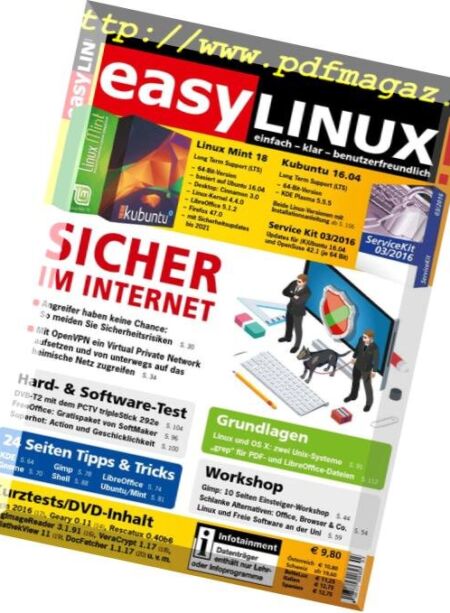 EasyLinux – August 2016 Cover