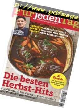 Essen & Trinken Fur jeden Tag – Oktober 2018