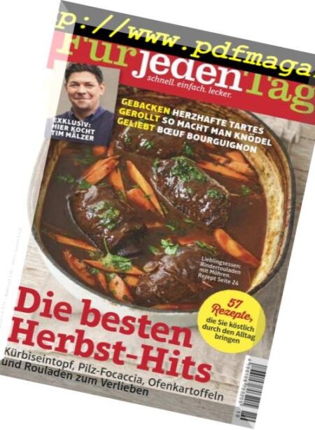 Essen & Trinken Fur jeden Tag – Oktober 2018 Cover