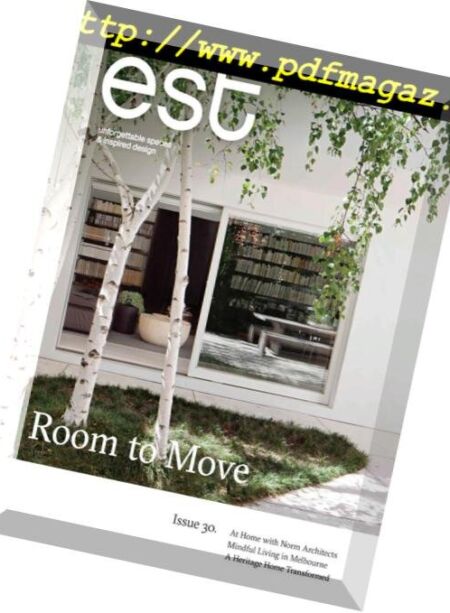 Est Magazine – Issue 30, 2018 Cover