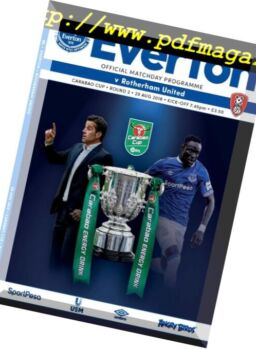 Everton Programmes – 30 August 2018