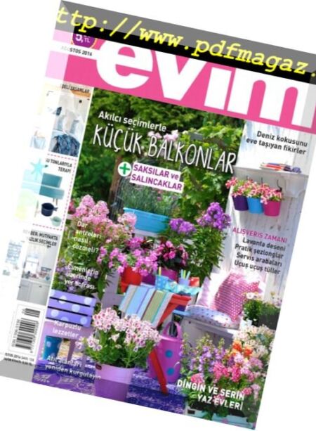 Evim – Agustos 2016 Cover