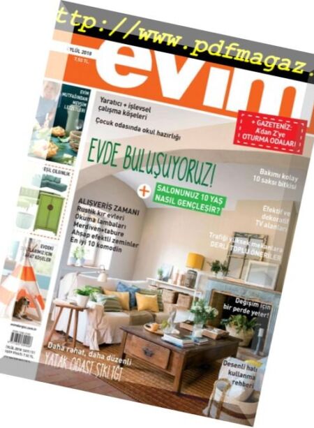 Evim – Eylul 2018 Cover
