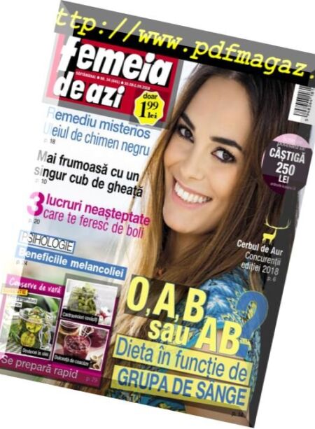 Femeia de azi – 30 august 2018 Cover