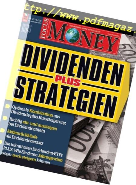 Focus Money – 19 September 2018 Cover