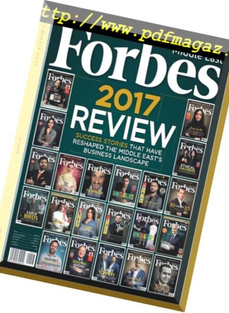 Forbes Middle East English Edition – January 2018 Cover