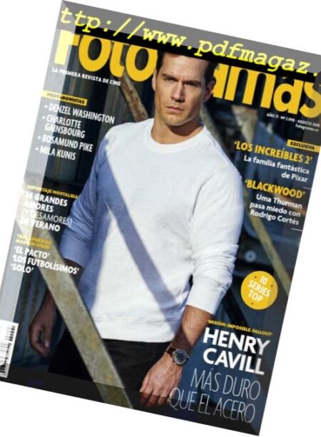 Fotogramas – agosto 2018 Cover