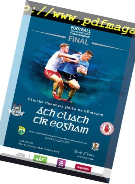 GAA Match Programmes – September 02, 2018 Cover