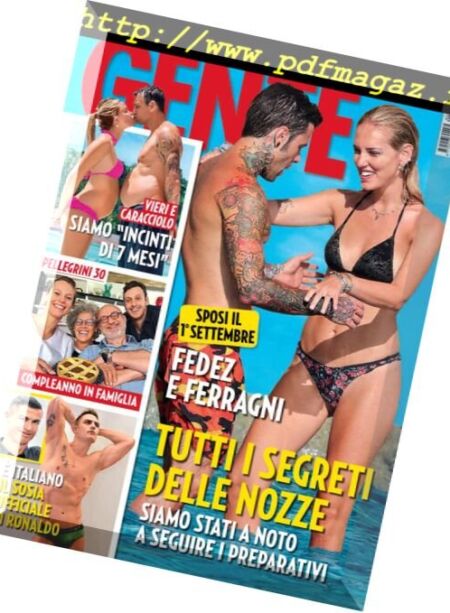 Gente Italia – 18 agosto 2018 Cover