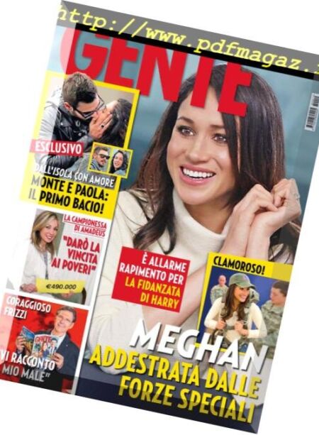 Gente Italia – 25 marzo 2018 Cover