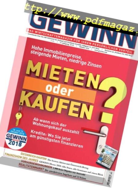 Gewinn – Oktober 2018 Cover
