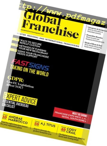 Global Franchise – October 2018 Cover