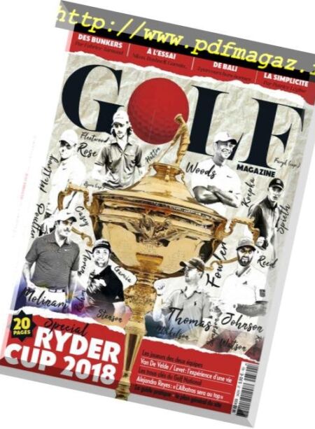 Golf Magazine France – octobre 2018 Cover